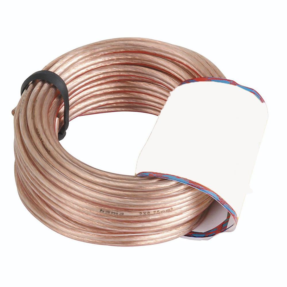 Hama Lautsprecherkabel, 2x 0,75 mm², 20 Meter, Transparent 205266 Hama Lautsprecherkabel, 2x 0,75 mm², 20 Meter, Transparent 205266 - 1.jpg